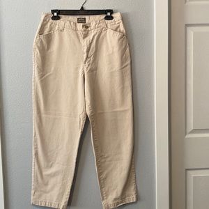 Riders Khaki Lightweight Summer Pants Size 12 Petite